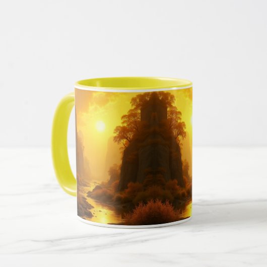 CANECA COMBO - PAISAGEM OURO MOK (Voorkant links)