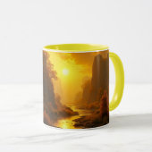 CANECA COMBO - PAISAGEM OURO MOK (Voorkant rechts)