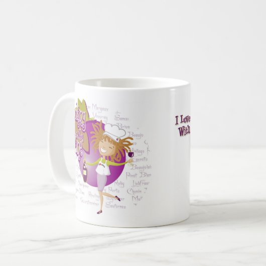 Caneca - Cozinhando com vinho Koffiemok (Voorkant links)