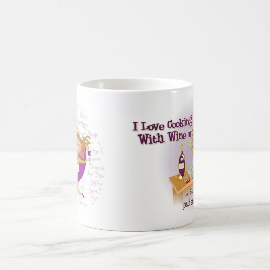 Caneca - Cozinhando com vinho Koffiemok (Center)