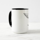 Caneca Cranio Skate - Skull Skateboard Mok (Voorkant links)