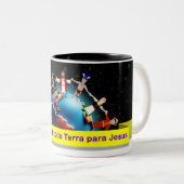 Caneca Crianças para Jesus (Biblinha e Turminha) Tweekleurige Koffiemok (Voorkant rechts)