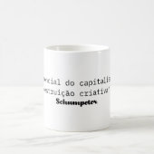 Caneca de Café: Citação de Schumpeter. Koffiemok (Center)