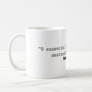 Caneca de Café: Citação de Schumpeter. Koffiemok