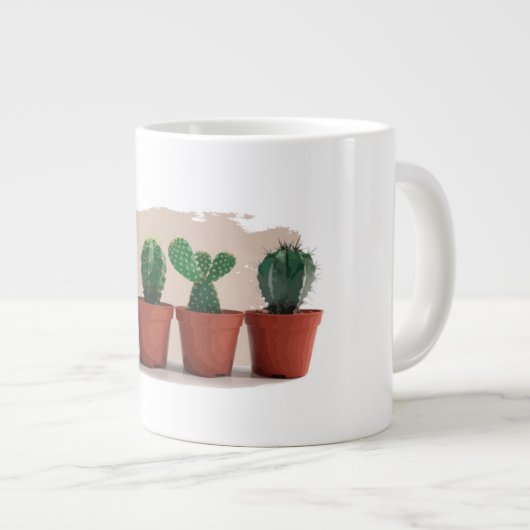 caneca De café  de cacto Grote Koffiekop (Voorkant rechts)