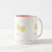 Caneca de café Happy Easter Tweekleurige Koffiemok (Voorkant rechts)