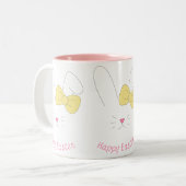 Caneca de café Happy Easter Tweekleurige Koffiemok (Voorkant links)