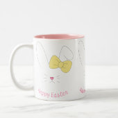 Caneca de café Happy Easter Tweekleurige Koffiemok (Links)
