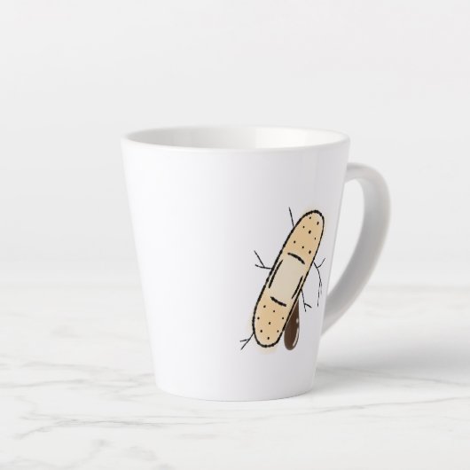 Caneca de café latte latte mok (Rechterhoek)