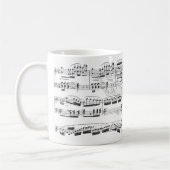 Caneca De Café Piano e partitura Music mugs piano Koffiemok (Links)