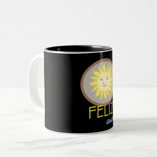 Caneca De Café Solar Tweekleurige Koffiemok (Voorkant links)