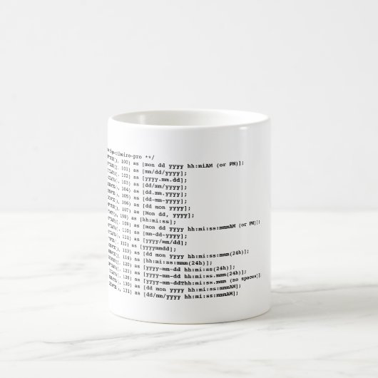 CANECA DE CAFÉ SQL SERVER DATE FORMAT MOK (Center)