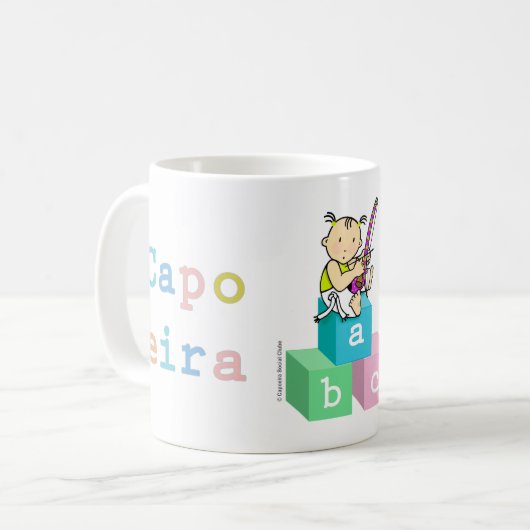 Caneca de capoeira para crianças koffiemok (Voorkant links)