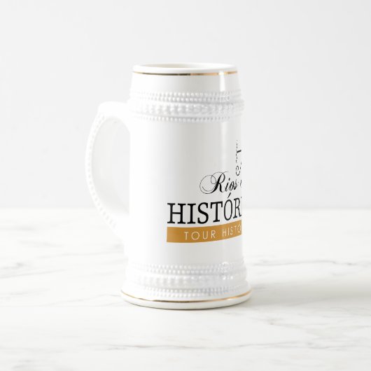 Caneca de Cerveja - Rios de História Bierpul (Voorkant links)