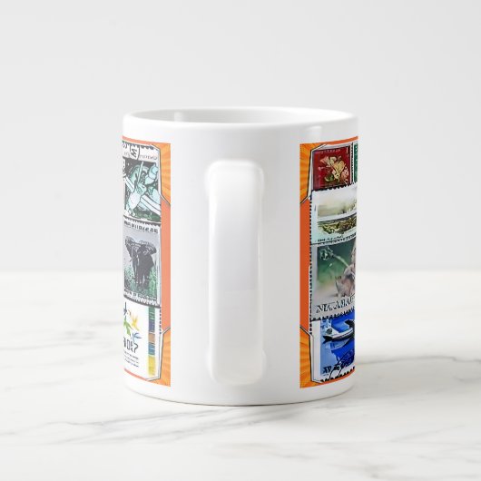 Caneca  de porcelana extra grote koffiekop (Achterkant)