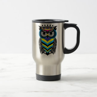 Caneca de Viagem Térmica A Arte da Coruja Colorida Reisbeker
