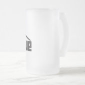 Caneca de vidro fosco matglas bierpul (Voorkant rechts)