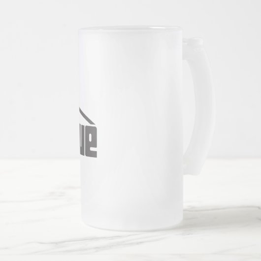 Caneca de vidro fosco matglas bierpul (Voorkant rechts)