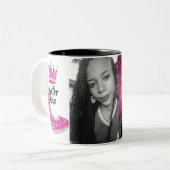 caneca Debutante Princesa Tweekleurige Koffiemok (Voorkant links)