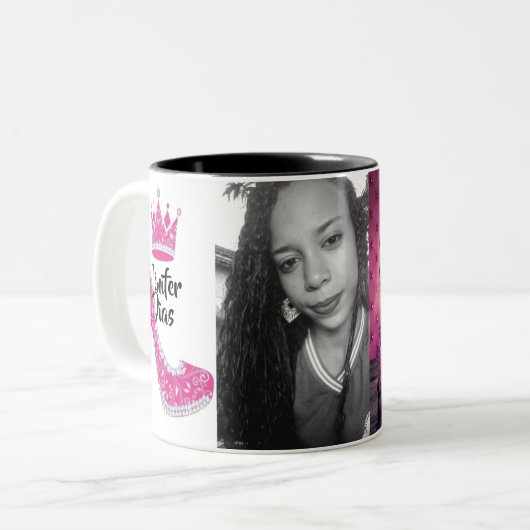 caneca Debutante Princesa Tweekleurige Koffiemok (Voorkant links)