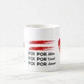 Caneca Deus Lutou por mim Koffiemok (Center)