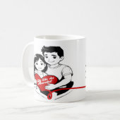 Caneca Dia dos Namorados Koffiemok (Voorkant links)