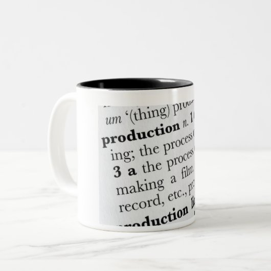 Caneca dicionario tweekleurige koffiemok (Voorkant links)