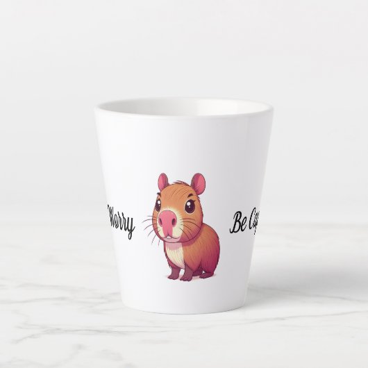 Caneca divertida don't worry be latte mok (Voorkant)