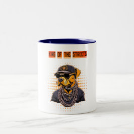 Caneca DOG KING Tweekleurige Koffiemok