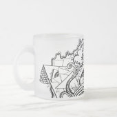 caneca doodle matglas koffiemok (Links)