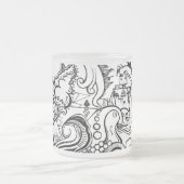 caneca doodle matglas koffiemok (Center)
