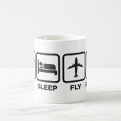 Caneca | EAT, SLEEP, FLY, REPEAT Koffiemok (Center)