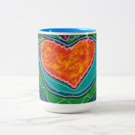 Caneca em dois tons, 444 ml tweekleurige koffiemok