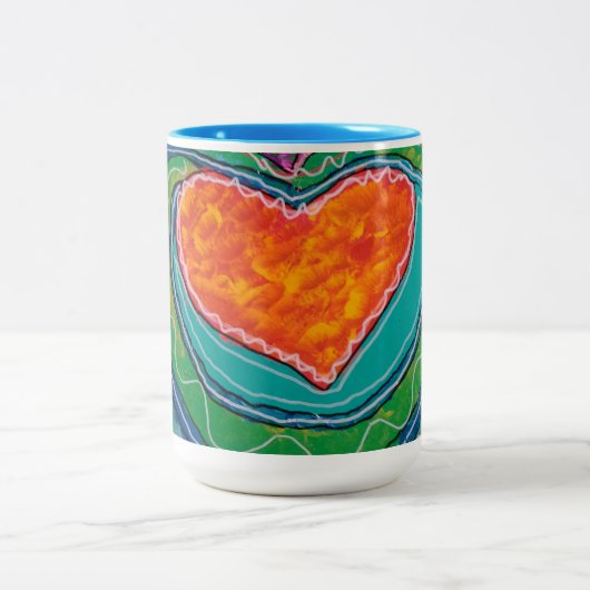 Caneca em dois tons, 444 ml tweekleurige koffiemok (Center)