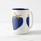 CANECA EM DOIS TONS - DELICADEZA ABSTRATA TWEEKLEURIGE KOFFIEMOK (Voorkant rechts)