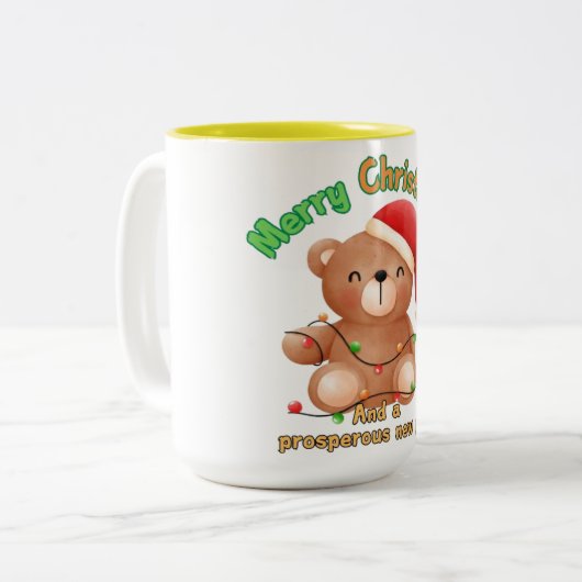  Caneca em dois tons-Natal Tweekleurige Koffiemok (Voorkant links)