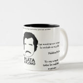 Caneca em Dois Tons Pablo Escobar Frases Tweekleurige Koffiemok (Voorkant rechts)