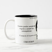 Caneca em Dois Tons Pablo Escobar Frases Tweekleurige Koffiemok (Links)