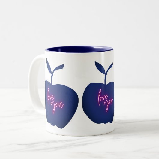 CANECA EM DOIS TONS TWEEKLEURIGE KOFFIEMOK (Voorkant links)