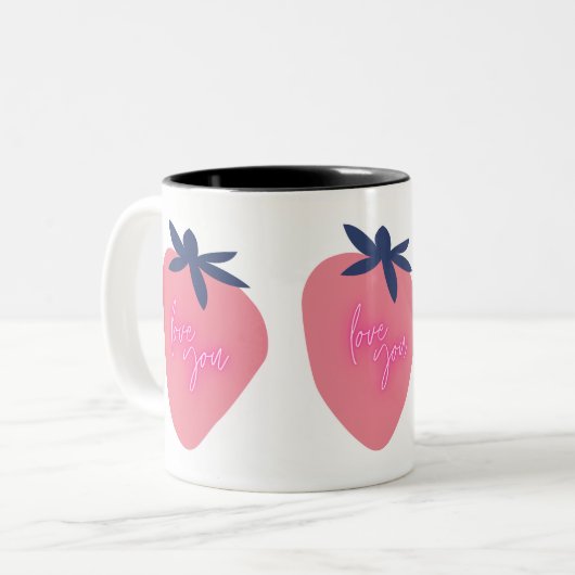 CANECA EM DOIS TONS TWEEKLEURIGE KOFFIEMOK (Voorkant links)