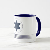 Caneca emblema IAF - ISRAELI AIR FORCE - Israel Mok (Voorkant rechts)
