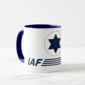 Caneca emblema IAF - ISRAELI AIR FORCE - Israel Mok (Voorkant links)