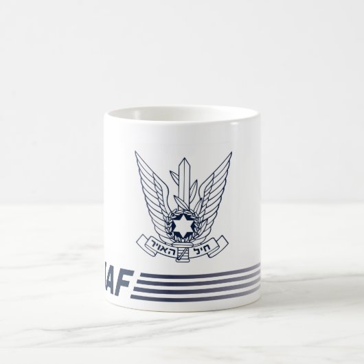 Caneca emblema IAF - ISRAELI AIR FORCE Koffiemok (Center)