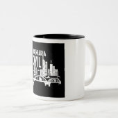 Caneca Engenharia Civil Tweekleurige Koffiemok (Voorkant rechts)
