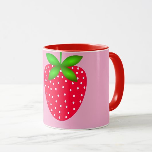 caneca estampada morango mok (Voorkant rechts)
