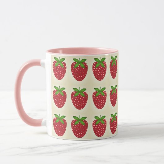 caneca estampada morango mok (Links)