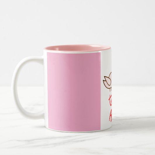 caneca estampada ´pássaros romântica com coração tweekleurige koffiemok (Links)