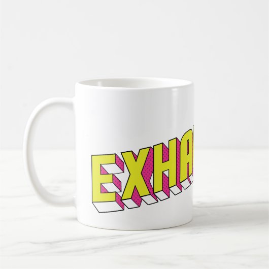 Caneca "Exhausted" Koffiemok (Links)