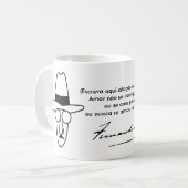 Caneca Fernando Pessoa - personalizável Koffiemok (Voorkant links)