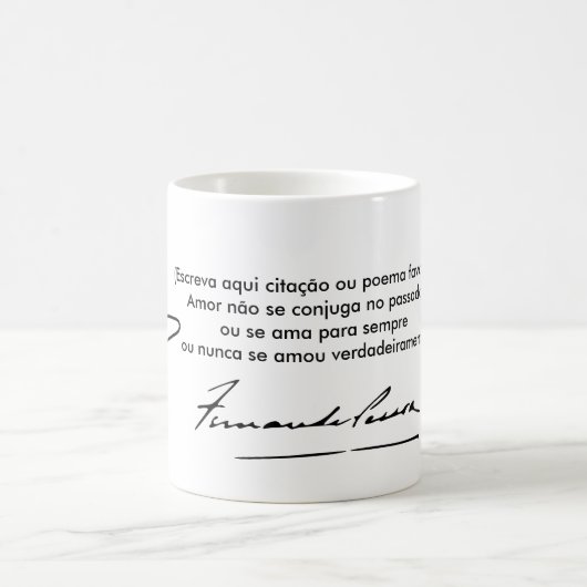 Caneca Fernando Pessoa - personalizável Koffiemok (Center)